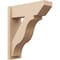 Ekena Millwork 8-in W x 24-in D x 28-in H Funston Slat Rough Cedar Woodgrain TimberThane Outlooker, Primed Tan OUTUR080X24X28FST24RCPR - alternate 1